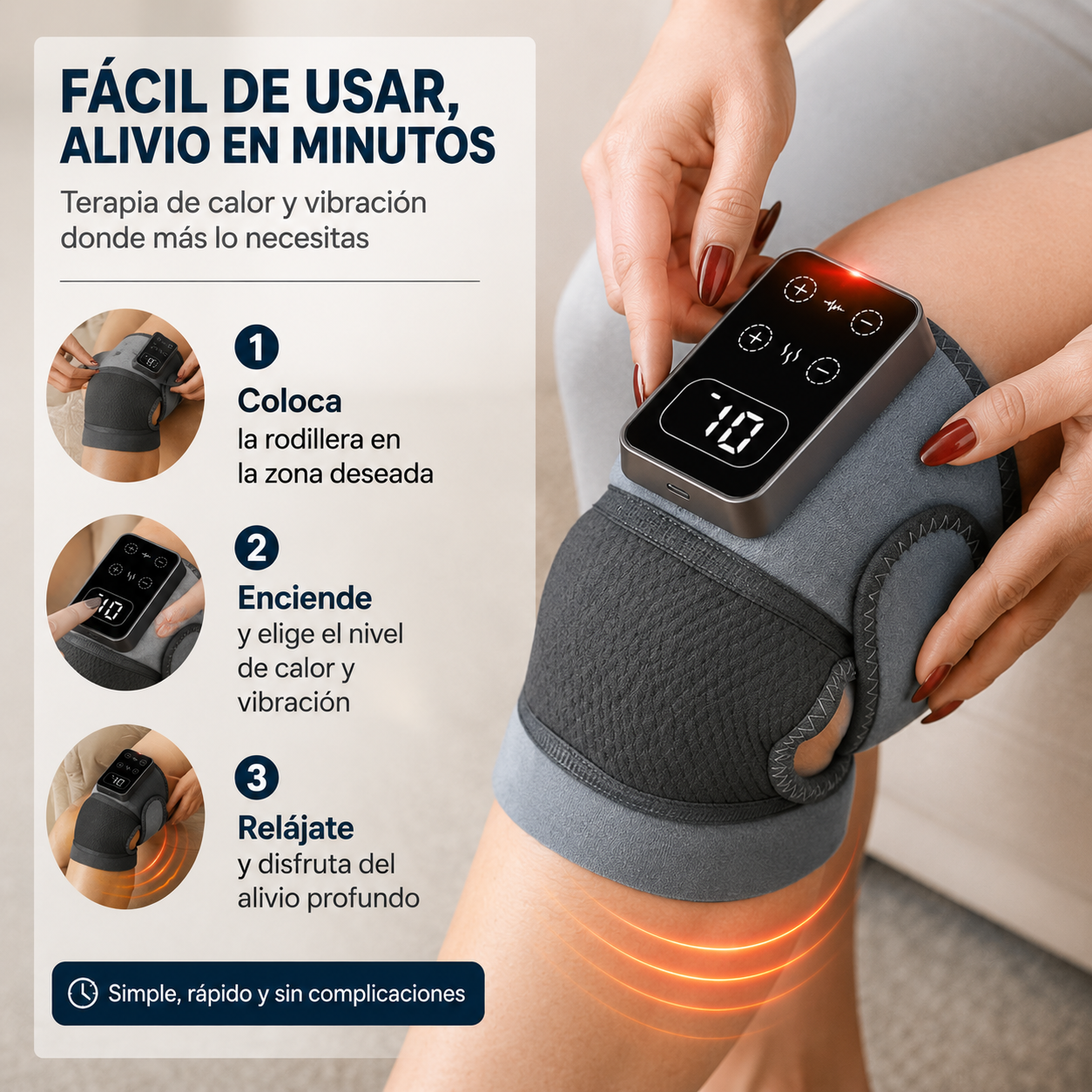 Masajeador Térmico Rodilla Inalámbrico