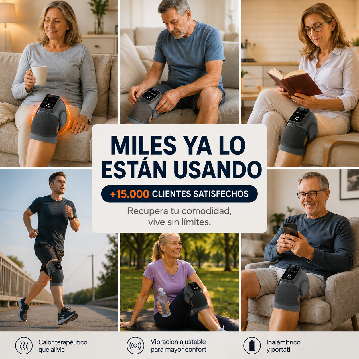 Masajeador Térmico Rodilla Inalámbrico